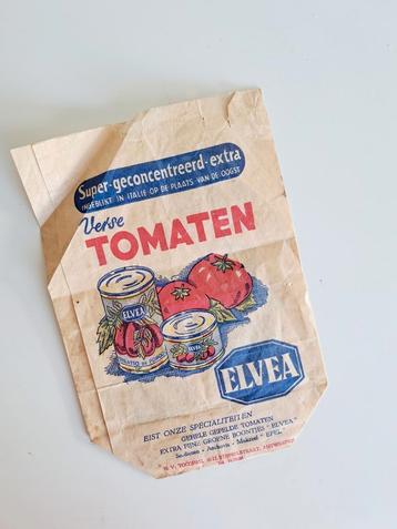 Vintage papieren zakje van Elvea  beschikbaar voor biedingen