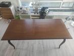 Tafel eikenfineer donkerbruin, Huis en Inrichting, Ophalen, Gebruikt, Klassiek, 50 tot 100 cm