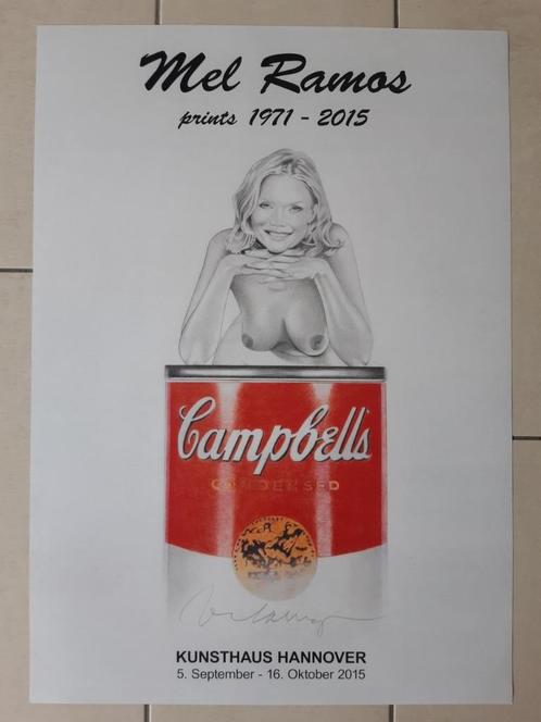 Mel Ramos - Campbell's - Hanovre 2015, Antiquités & Art, Art | Lithographies & Sérigraphies, Envoi