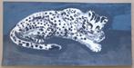 YUTAKA SONE / SNOW LEOPARD / KLEURZEEFDRUK / 28x57cm / SIG, Ophalen of Verzenden