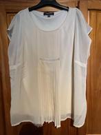 Beige blouse met plooitjes, Kleding | Dames, Blouses en Tunieken, Verzenden, Beige, Maat 42/44 (L), Marie Méro