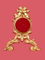 Vergulde engeltjes portemontre statief zakhorloge, Antiek en Kunst, Ophalen