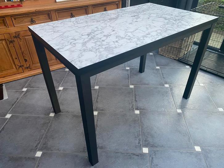 Bartafel lamulux marble bianco zr goede st, Maison & Meubles, Tables | Tables à manger, Comme neuf, Enlèvement