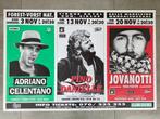 Poster Adriano Celentano Pino Danielle Jovanotti, Ophalen of Verzenden, Zo goed als nieuw