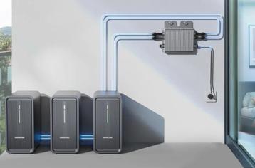 Compacte batterij (2,2Kw) voor zonnepanelen met stekker.