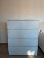 IKEA MALM ladekast – 4 lades – Wit – In nette staat, Huis en Inrichting, Kasten | Ladekasten, Ophalen, Gebruikt