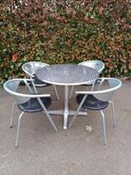 tuinset vintage Dining American iron sixties, Tuin en Terras, Ophalen, 4 zitplaatsen, Aluminium, Zo goed als nieuw