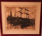 Ets, Maurice Flament, Antiek en Kunst, Ophalen of Verzenden