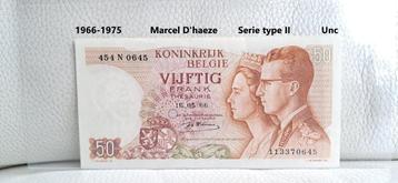 3 x 50 frank - 3 verschillende handtekeningen, Verzenden, Setje