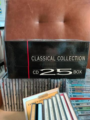 CD box met 25 klassieke CD's beschikbaar voor biedingen
