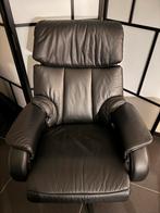 Relax zetel / lounge zetel  in leder met oplaadbare batterij, Huis en Inrichting, Ophalen, Zo goed als nieuw