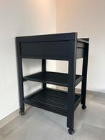 Verzorgingstafel quax zwart, Kinderen en Baby's, Kinderkamer | Commodes en Kasten, Ophalen, Gebruikt