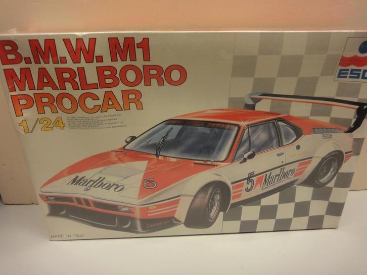 BMW M1 Marlboro Procar ESCI 3011 1:24 1979, Hobby en Vrije tijd, Modelauto's | 1:24, Zo goed als nieuw, Auto, Overige merken, Ophalen of Verzenden