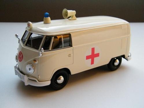 modelauto Volkswagen bus T1 Type 2 Ambulance Motormax 1:24, Hobby en Vrije tijd, Modelauto's | 1:24, Nieuw, Bus of Vrachtwagen