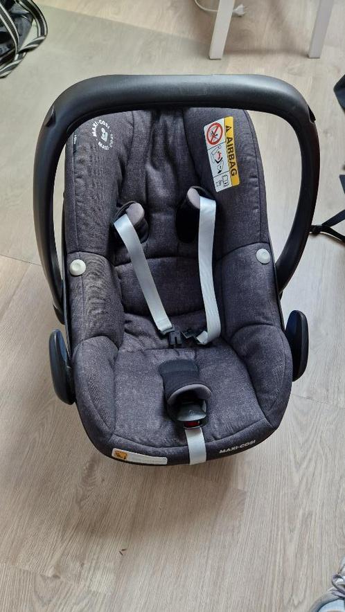 Maxi Cosi Pebble Pro Sparkling Grey + familyfix3 + regenhoes, Kinderen en Baby's, Autostoeltjes, Zo goed als nieuw, Maxi-Cosi
