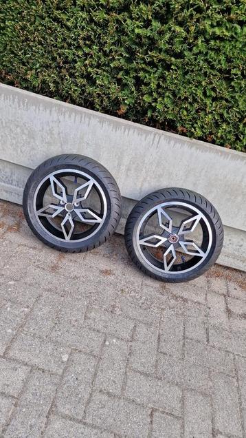 Jantes Gyronetics Diamond Yamaha Aerox Nitro *pneus neufs*, Enlèvement, Utilisé, Aerox