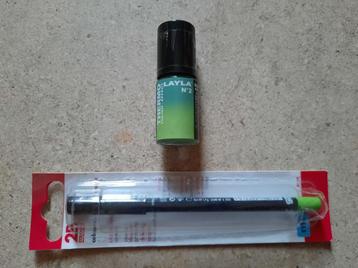 Vernis à ongles faux Thermo Polish + eyeliner / vert beschikbaar voor biedingen