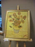 Zonnebloemen volgens de kunstenaar V. Van Gogh, Antiek en Kunst, Kunst | Schilderijen | Klassiek, Ophalen