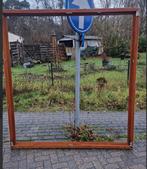 Porte fenêtre en bois double ouvrant/double vitrage, Ophalen, Gevelraam of Ruit, Gebruikt, 160 cm of meer