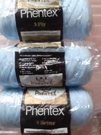 Phentex - 3 Stuks - .Lichtblauw / babyblauw -100% Olefine, Hobby & Loisirs créatifs, Tricot & Crochet, Enlèvement, Neuf, Tricot ou Crochet