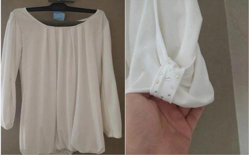 Witte zomer blouse van amelie amelie, Kleding | Dames, Blouses en Tunieken, Verzenden