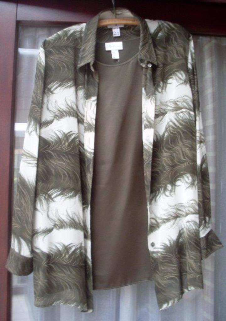 Damesblouse en topje van Melanie maat 44, Kleding | Dames, Blouses en Tunieken, Gedragen, Maat 42/44 (L), Bruin, Ophalen of Verzenden