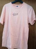 Zalmroze T-shirt met rugprint, Kleding | Dames, T-shirts, H&M, Roze, Zo goed als nieuw, Maat 36 (S)
