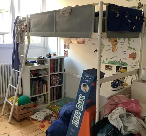 Ikea Vitval hoogslaper, Huis en Inrichting, Slaapkamer | Stapelbedden en Hoogslapers, Zo goed als nieuw, Hoogslaper, 100 cm, 200 cm