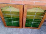 groen glas-in-lood, Comme neuf, Autres types, Moins de 80 cm, Moins de 80 cm