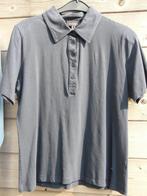 donkerblauwe polo en T-shirt met lange mouwen in lichtblauw, Ophalen of Verzenden, Zo goed als nieuw, Maat 42/44 (L), Blauw