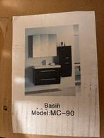 Zwart modern badkamermeubel, Huis en Inrichting, Ophalen, Nieuw, Overige typen