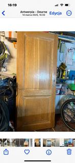 EIKENHOUTEN BINNENDEUREN, Doe-het-zelf en Bouw, Deuren en Vliegenramen, Ophalen, Gebruikt, Minder dan 80 cm, Binnendeur