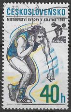 Tsjechoslowakije 1978 - Yvert 2267 - Kogelstoten (ST), Verzenden, Gestempeld