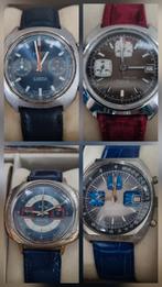 Chronograafset, Handtassen en Accessoires, Horloges | Antiek, Overige merken, Met bandje, Polshorloge, 1960 of later