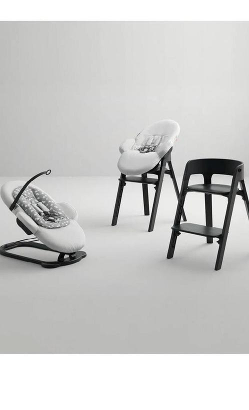 Stokke bouncer wipstoel grey clouds, Kinderen en Baby's, Kinderstoelen, Zo goed als nieuw, Ophalen