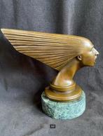 Bronzen Art Deco automascote Lalique, Antiek en Kunst, Ophalen