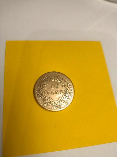 Pièce de 10 centime française 1827 Charles X, Postzegels en Munten, Munten | Europa | Niet-Euromunten, Ophalen of Verzenden