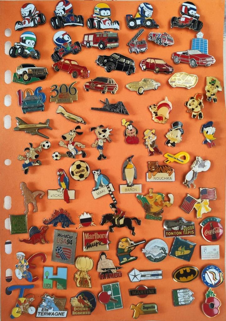 61 pin's, Verzamelen, Speldjes, Pins en Buttons, Gebruikt, Speldje of Pin, Overige onderwerpen, Ophalen of Verzenden