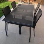 Tuintafel met stoelen, Ophalen, Gebruikt, Rechthoekig, Aluminium