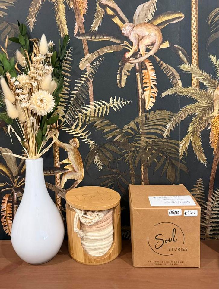 16 herbruikbare wattenschijfjes met bamboo opbergdoos, Bijoux, Sacs & Beauté, Beauté | Soins du visage, Neuf, Nettoyage, Tout le visage