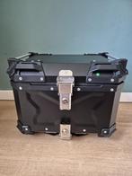 Topkoffer aluminium 45 liter zwart + koffer adapterplaat, Motoren, Accessoires | Koffers en Tassen, Ophalen of Verzenden, Nieuw