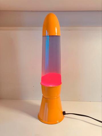 VINTAGE 70’s ORANJE “LAVA LAMP” (Zie Beschrijving) beschikbaar voor biedingen