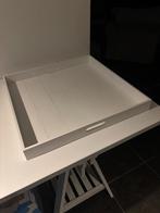 Dienblad wit hout, Huis en Inrichting, Woonaccessoires | Dienbladen, Ophalen, Zo goed als nieuw, Vierkant, Hout