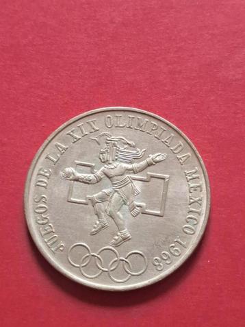 1968 Mexico 25 pesos zilver Olympische Spelen