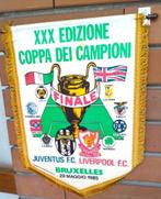 Liverpool FC - Juventus 1985 heizeldrama voetbal vaandel, Verzamelen, Ophalen of Verzenden, Spel