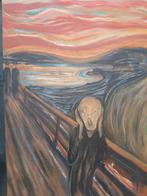 Munch reproductie in olieverf, Antiek en Kunst, Ophalen