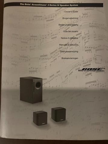 Bose Acoustimass 3 series IV speaker system, Ensemble surround complet, 60 à 120 watts, Enlèvement, Utilisé