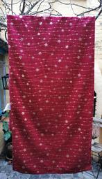 Fluweelzachte tafelloper bordeaux + goudopdruk 150x40 kerst., Ophalen of Verzenden, Nieuw, Rechthoek, Binnen