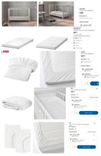 lit ikea + accessoires, Enlèvement, Comme neuf