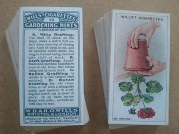 Gardening Hints complete set 50 chromos tuinieren 1923 Wills beschikbaar voor biedingen